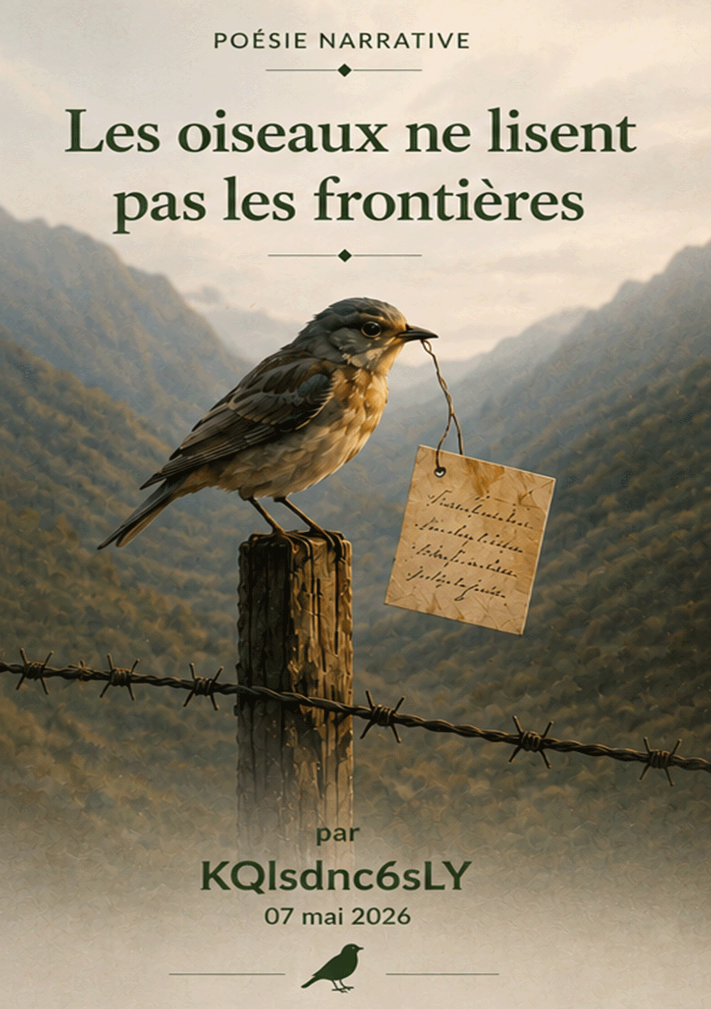 Couverture de Les oiseaux ne lisent pas les frontières